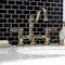 Kingston Brass KS3912GL Restoration Bathroom Bridge Faucet, Polished Brass KS3912GL - alternate 3